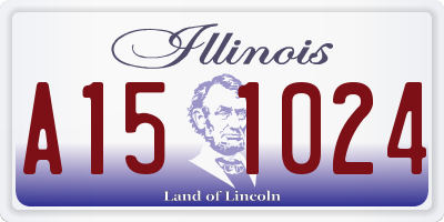 IL license plate A151024