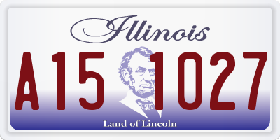 IL license plate A151027