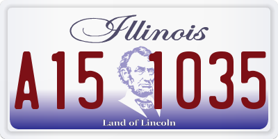 IL license plate A151035