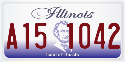 IL license plate A151042