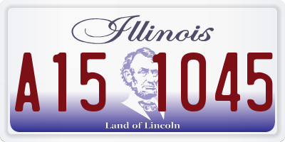 IL license plate A151045