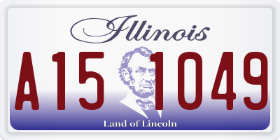 IL license plate A151049
