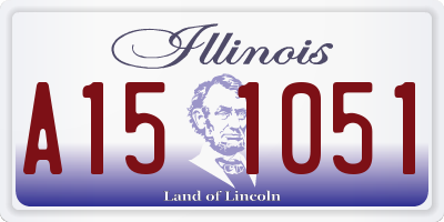 IL license plate A151051