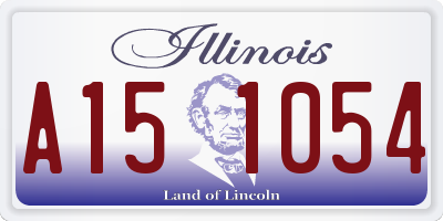 IL license plate A151054