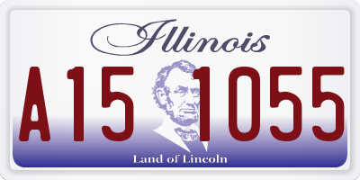 IL license plate A151055