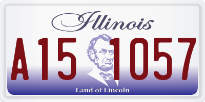 IL license plate A151057