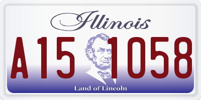 IL license plate A151058