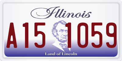 IL license plate A151059