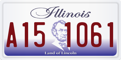 IL license plate A151061