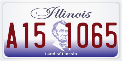 IL license plate A151065