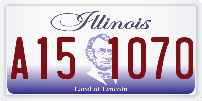 IL license plate A151070