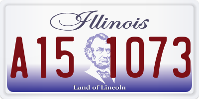 IL license plate A151073