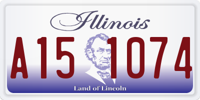 IL license plate A151074