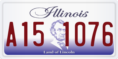 IL license plate A151076