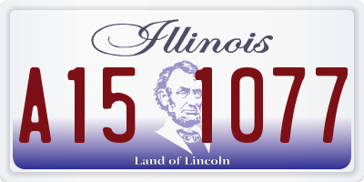 IL license plate A151077