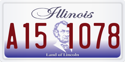 IL license plate A151078