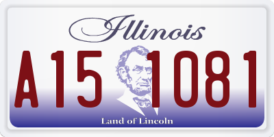 IL license plate A151081
