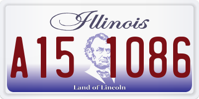 IL license plate A151086