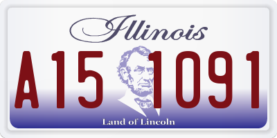 IL license plate A151091