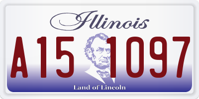 IL license plate A151097