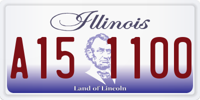 IL license plate A151100