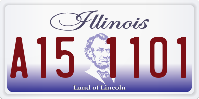 IL license plate A151101