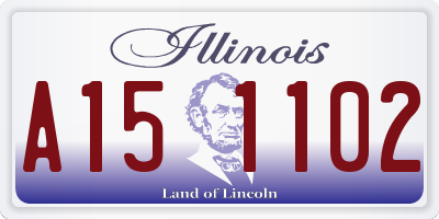 IL license plate A151102