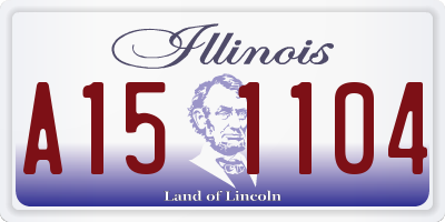 IL license plate A151104