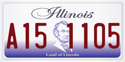 IL license plate A151105