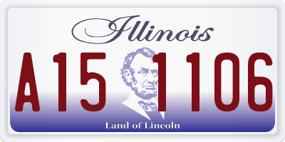 IL license plate A151106