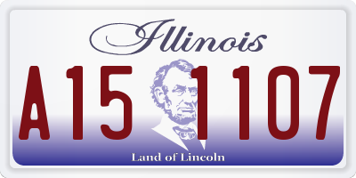 IL license plate A151107