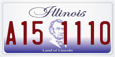 IL license plate A151110