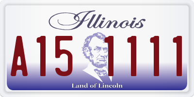 IL license plate A151111