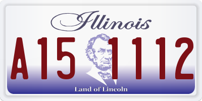 IL license plate A151112