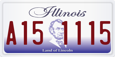 IL license plate A151115