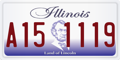 IL license plate A151119