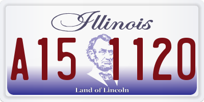 IL license plate A151120