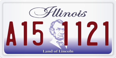 IL license plate A151121