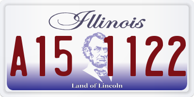 IL license plate A151122