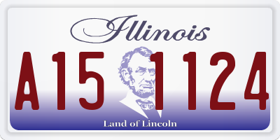 IL license plate A151124