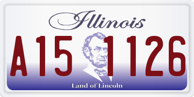 IL license plate A151126