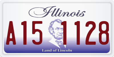 IL license plate A151128