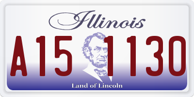 IL license plate A151130