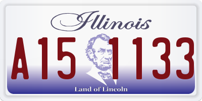 IL license plate A151133