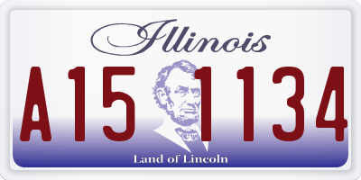 IL license plate A151134