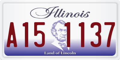 IL license plate A151137