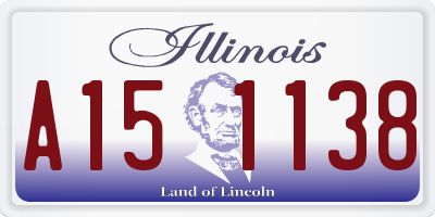 IL license plate A151138