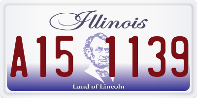 IL license plate A151139