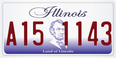 IL license plate A151143