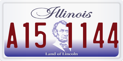 IL license plate A151144
